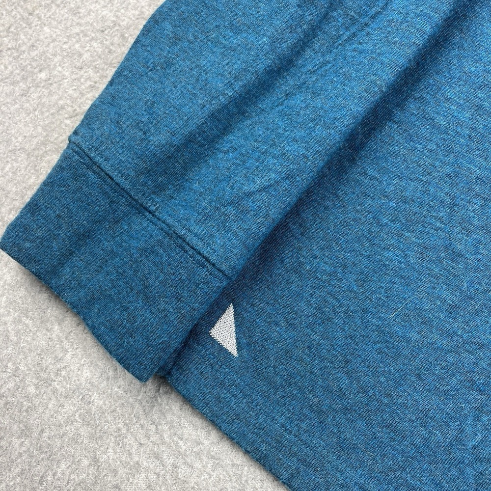 UNTUCKit Pullover Men Large Henley Teal Blue Grassi Lined Long Sleeve Thermal - Picture 5 of 9